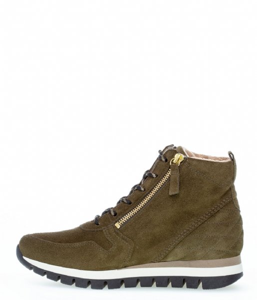 Gabor Sneaker 76.455.33 Comfort Basic Olive Fluff/Gold