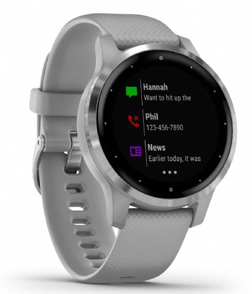 Garmin Smartwatch Vivoactive 4S Silver with powder grey band