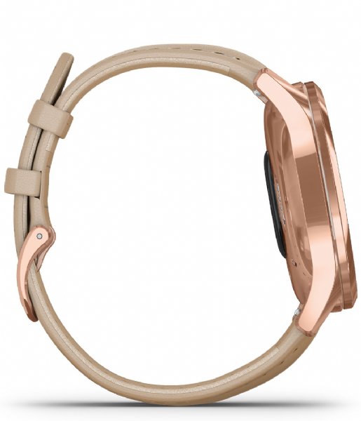 Garmin Smartwatch Vivomove Luxe Rose gold with beige band