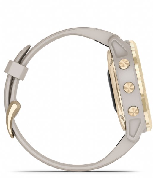 Garmin Smartwatch Fenix 6S Pro Solar Light gold with light sand band  