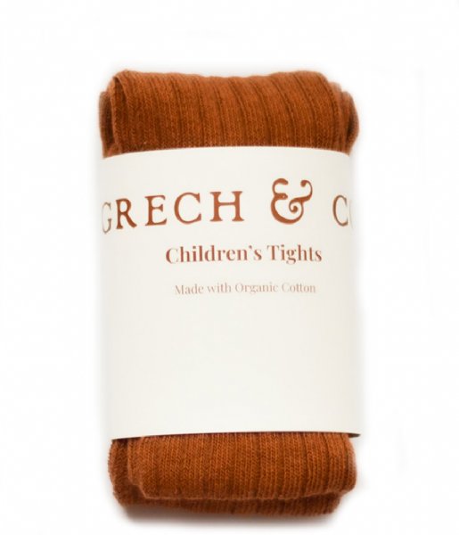 Grech and Co Legging Children's Tights Organic Cotton Spice