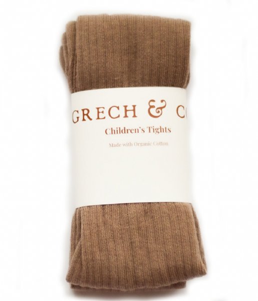 Grech and Co Legging Children's Tights Organic Cotton Stone