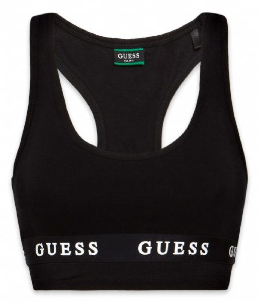 Guess Top Aline Top Eco Stretch Jersey Jet Black A996