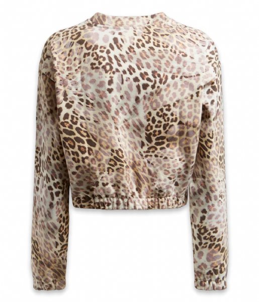 Guess T shirt Long sleeve Leopard Pullover Ghost Leaf Leopard P