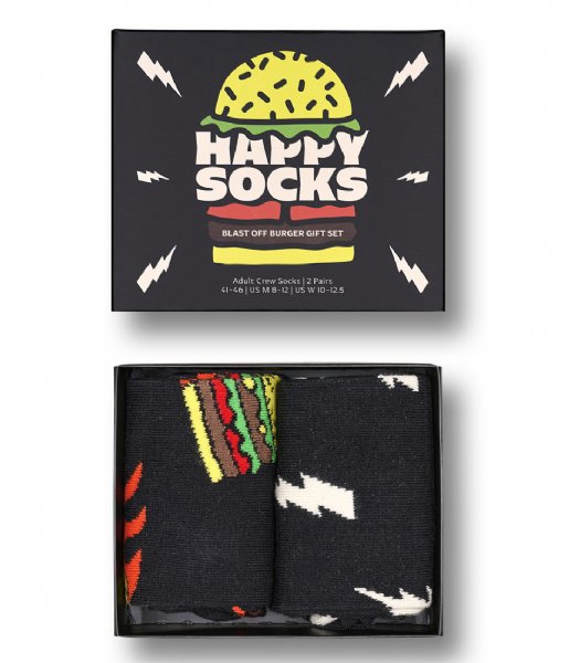 Happy Socks Sock 2-Pack Blast Off Burger Socks Gift Set Blast Off Burgers