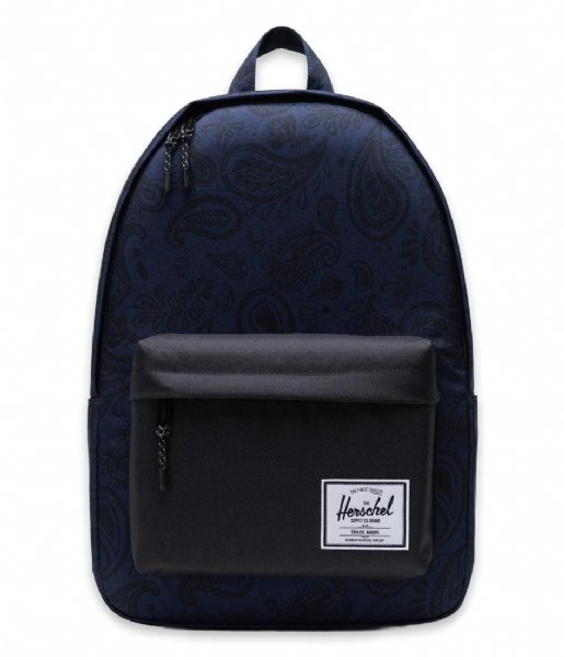 Herschel Supply Co. Laptop Backpack Classic X-Large 15 inch Paisley Peacoat/Black (04906)