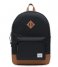 Herschel Supply Co. Laptop Backpack Heritage Youth X-Large 13 inch Black/Saddle Brown (02462)