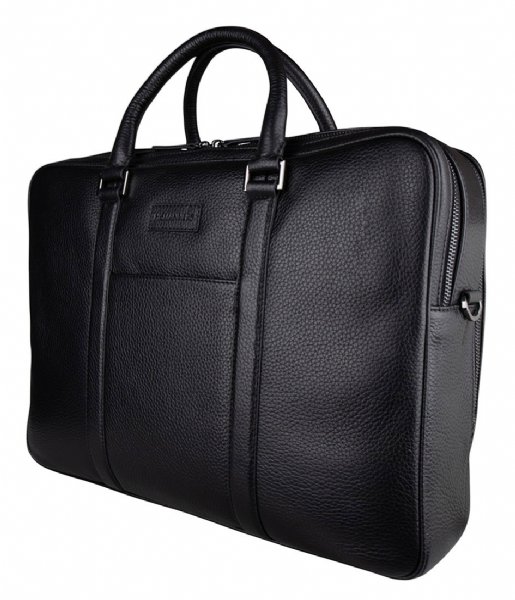 Hismanners Laptop Shoulder Bag Bryce Laptopbag Business 16 inch RFID Black