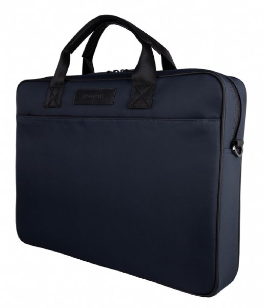 Hismanners Laptop Shoulder Bag Phlox Laptopbag Slim 16 inch RFID Blue /  Black