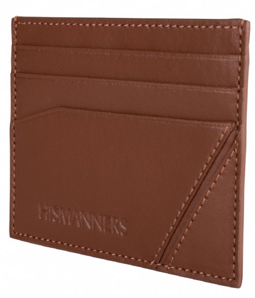 Hismanners Card holder Silas Creditcard wallet RFID Cognac