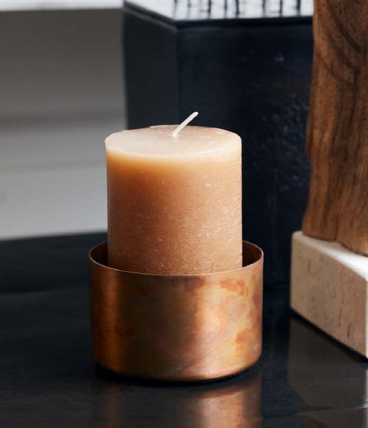 House Doctor Candle Pillar Candle Rustic HD 6C Camel