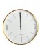 House Doctor Wall clock Wandklok Clock Couture Wit/Goud