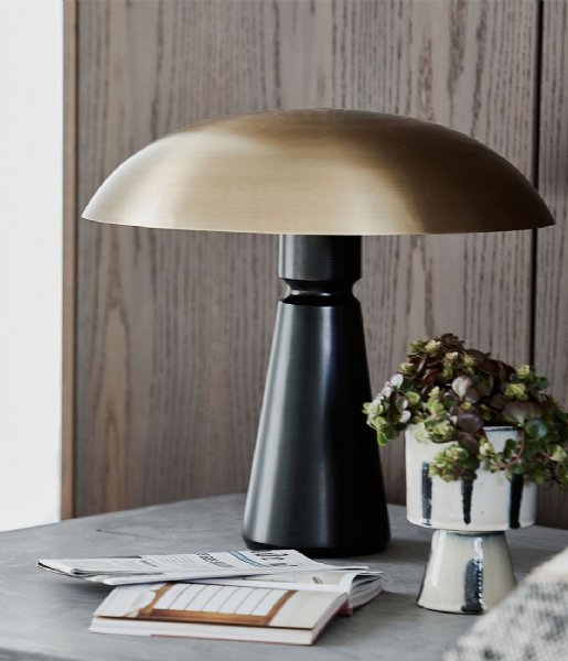 House Doctor Table lamp Tafellamp Thane Zwart/Messing