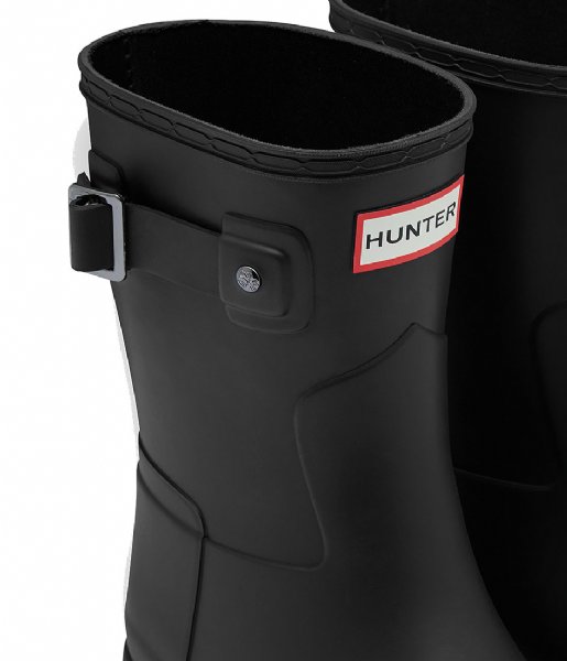 Hunter Rain boot Womens Refined Short Black