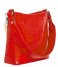 HVISK Shoulder bag Amble Croco Small Red (019)