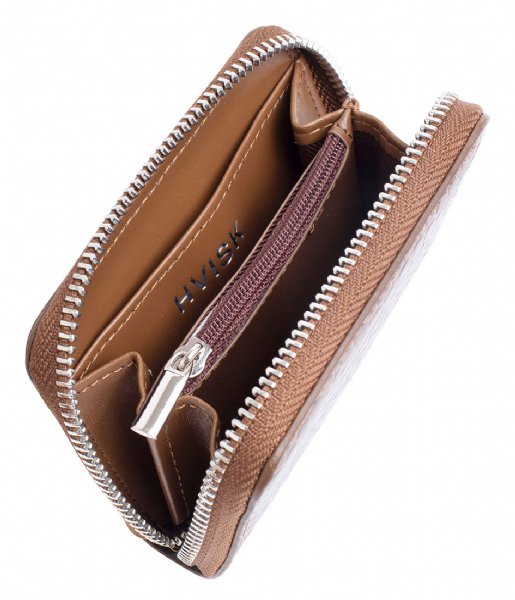 HVISK Zip wallet Wallet Zipper Croco Brownish (124) 