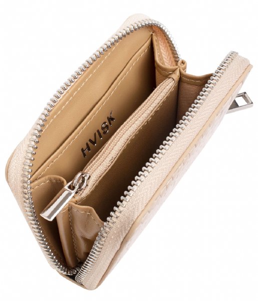 HVISK Zip wallet Wallet Zipper Croco Light Beige (122) 