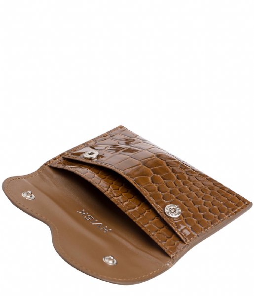 HVISK Coin purse Wallet Wavy Croco Brownish (124) 