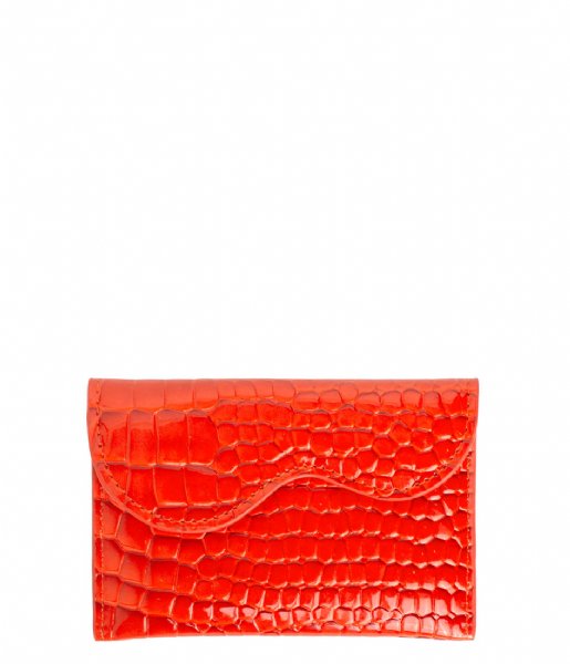 HVISK Coin purse Wallet Wavy Croco Orange/red (118) 