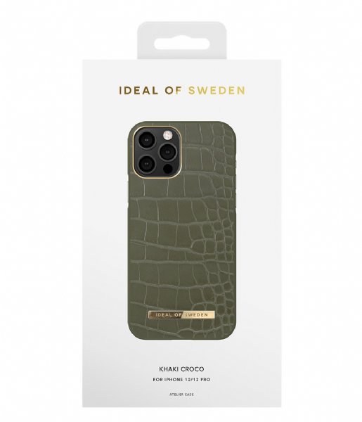 iDeal of Sweden Smartphone cover Atelier Case Introductory iPhone 12/12 Pro Khaki Croco (IDACAW21-I2061-327)