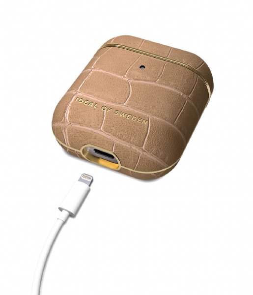iDeal of Sweden Gadget AirPods Case PU 1st and 2nd Generation Camel Croco (IDAPCAW21-325)