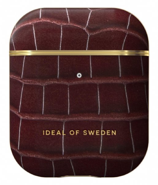 iDeal of Sweden Gadget AirPods Case PU 1st and 2nd Generation Scarlet Croco (IDAPCAW21-326)