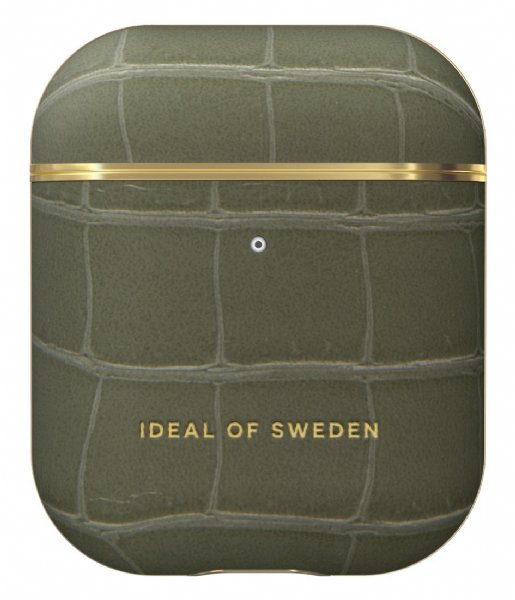 iDeal of Sweden Gadget AirPods Case PU 1st and 2nd Generation Khaki Croco (IDAPCAW21-327)