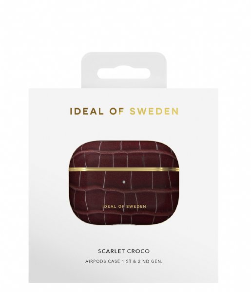iDeal of Sweden Gadget AirPods Case PU Pro Scarlet Croco (IDAPCAW21-PRO-326)