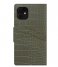 iDeal of Sweden Smartphone cover Atelier Wallet iPhone 11/XR Khaki Croco (IDAWAW21-I1961-327)