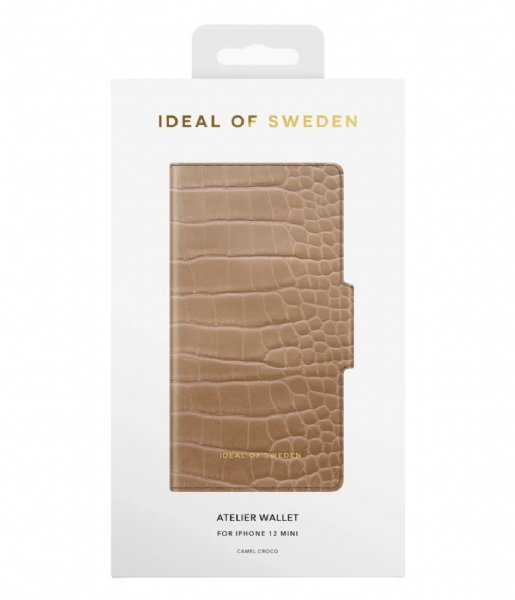 iDeal of Sweden Smartphone cover Atelier Wallet iPhone 12 Mini Camel Croco (IDAWAW21-I2054-325)