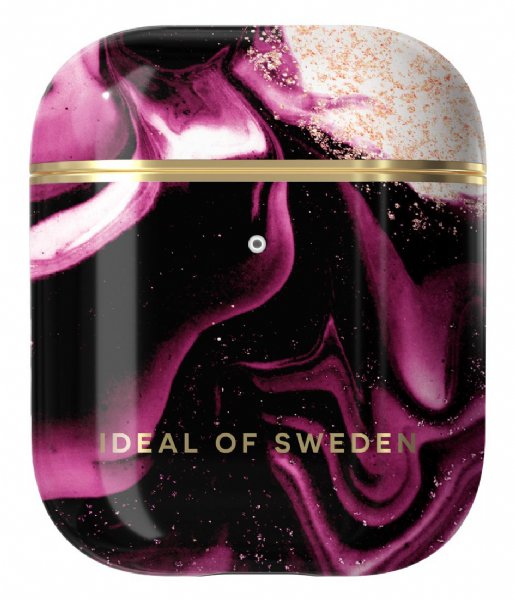 iDeal of Sweden Gadget AirPods Case Print 1st and 2nd Generation Golden Ruby Marble (IDFAPCAW21-319)