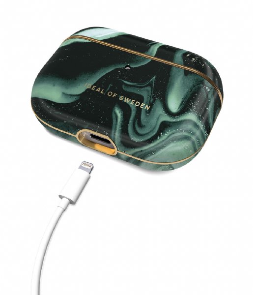 iDeal of Sweden Gadget AirPods Case Print Pro Golden Olive Marble (IDFAPCAW21-PRO-320)