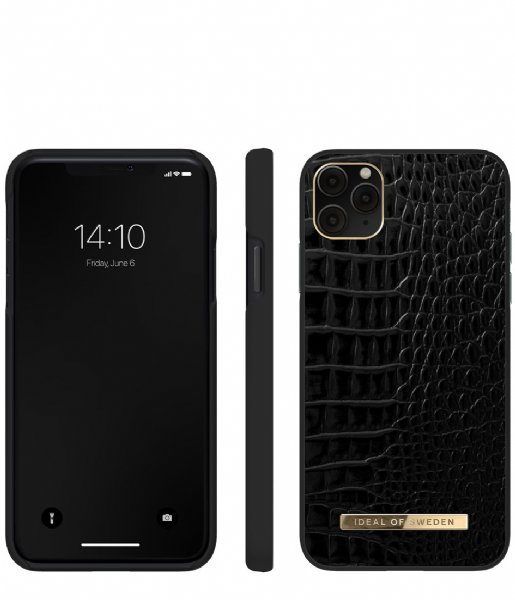 iDeal of Sweden Smartphone cover Atelier Case Entry iPhone 11 Pro Max/XS Max Neo Noir Croco (IDACAW20-1965-236)