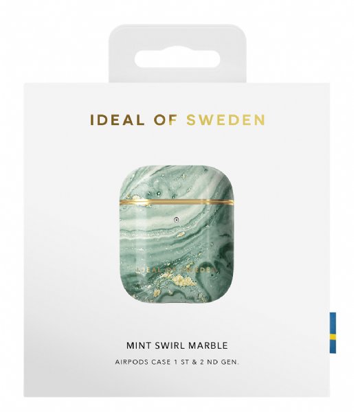 iDeal of Sweden Gadget Fashion AirPods Mint swirl marble (IDFAPCSS21-258)