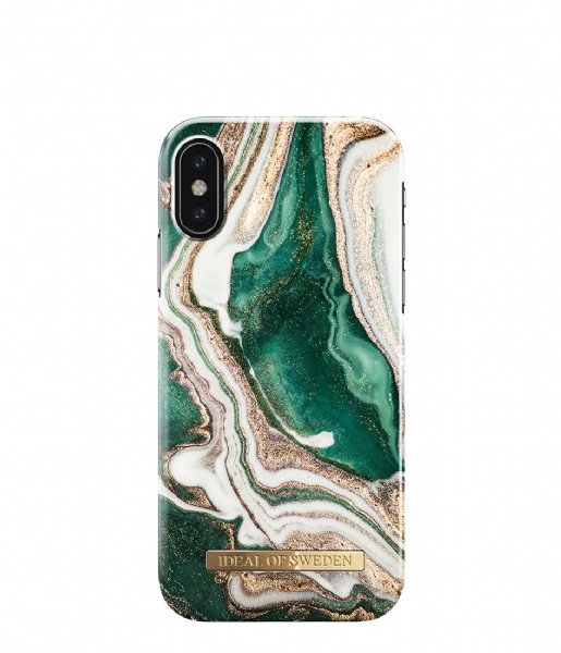 iDeal of Sweden Smartphone cover Fashion Case iPhone XS/X Golden Jade Marble (IDFCAW18-I8-98)