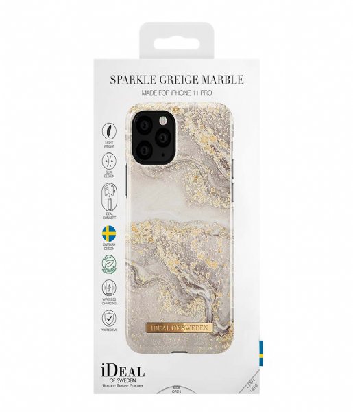 iDeal of Sweden Smartphone cover Fashion Case iPhone 11 Pro/XS/X Sparkle Greige Marble (IDFCSS19-I1958-121)