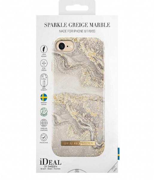 iDeal of Sweden Smartphone cover Fashion Case iPhone 8/7/6/6S Sparkle Greige Marble (IDFCSS19-I7-121)