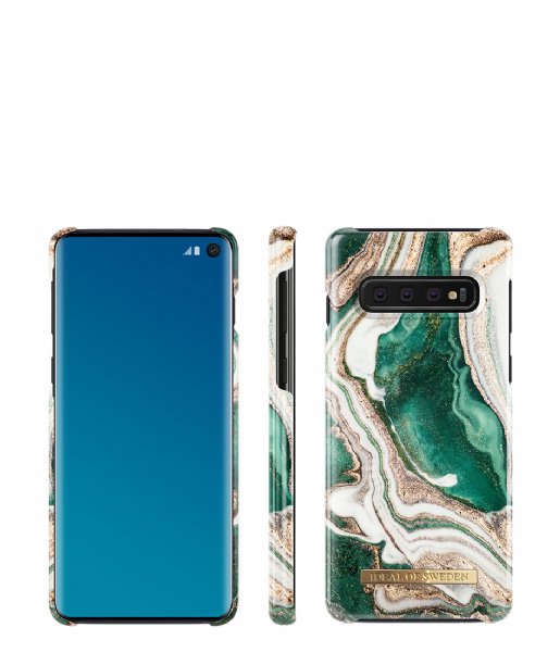 iDeal of Sweden Smartphone cover Fashion Case Galaxy S10+ Golden Jade Marble (IDFCAW18-S10P-98)