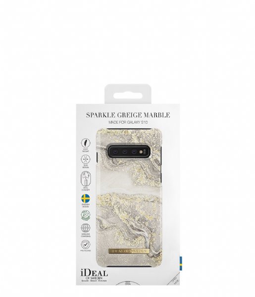 iDeal of Sweden Smartphone cover Fashion Case Galaxy S10 Sparkle Greige Marble (IDFCSS19-S10-121)