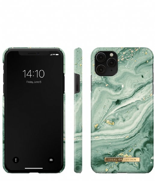 iDeal of Sweden Smartphone cover Fashion Case iPhone 11 Pro Max/XS Max Mint swirl marble (IDFCSS21-I1965-258)