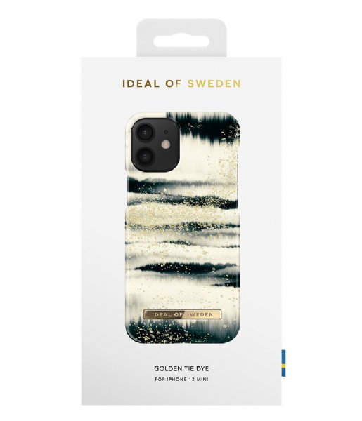 iDeal of Sweden Smartphone cover Fashion Case iPhone 12 Mini Golden tie dye (IDFCSS21-I2054-256)