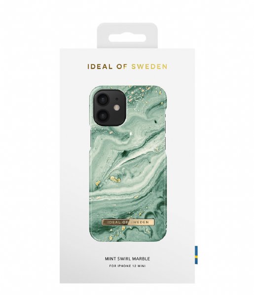 iDeal of Sweden Smartphone cover Fashion Case iPhone 12 Mini Mint swirl marble (IDFCSS21-I2054-258)