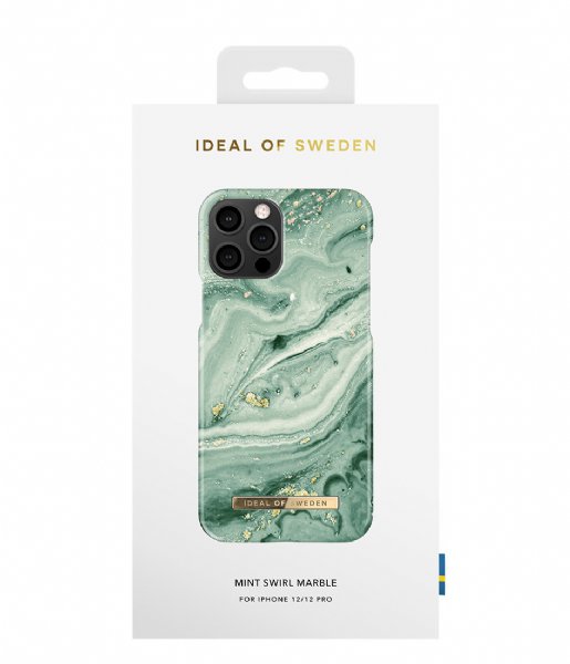 iDeal of Sweden Smartphone cover Fashion Case iPhone 12/12 Pro Mint swirl marble (IDFCSS21-I2061-258)