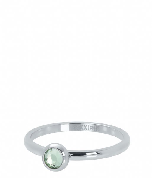 iXXXi Ring 1 Zirconia light green Silver colored (03)