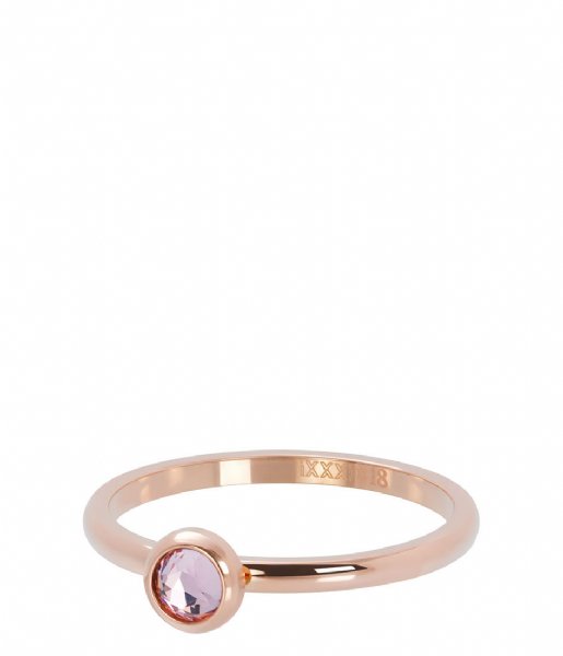 iXXXi Ring 1 Zirconia pink Rosé colored (02)