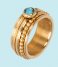 iXXXi Ring 1 Zirconia water blue Gold colored (01)