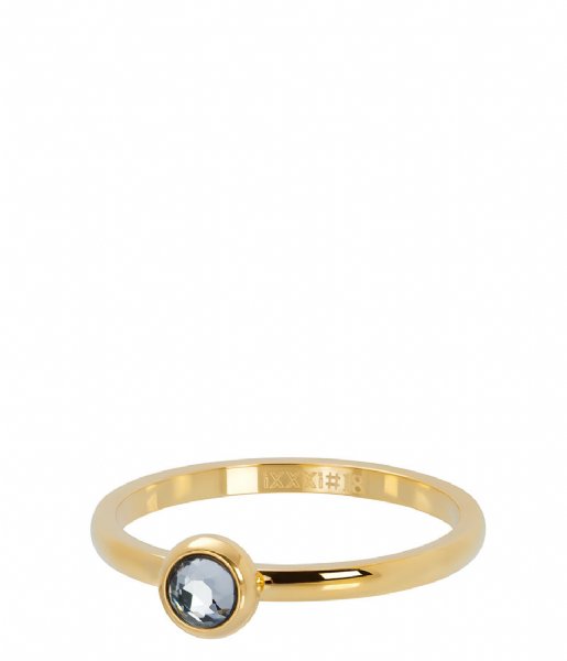 iXXXi Ring 1 Zirconia white Gold colored (01)