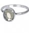 iXXXi Ring Glam Oval Crystal Silver colored (03)