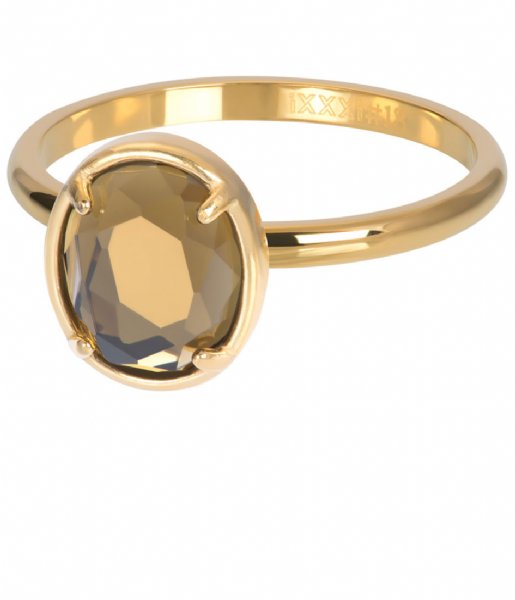 iXXXi Ring Glam Oval Topaz Gold colored (01)