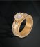 iXXXi Ring Diamond Circle Gold colored (01)